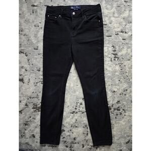 Boden Black Denim Skinny Jeans -Size 8 Sexy Stretch Streetwear Classic
